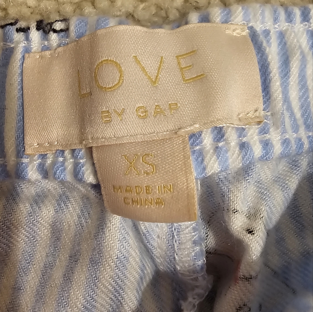 GAP Light Blue Striped Pajama Pants - Picture 3 of 5
